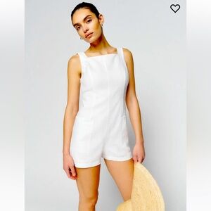 Reformation Eve linen romper
